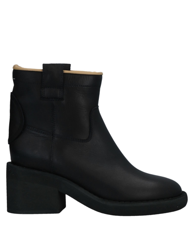 Mm6 Maison Margiela Ankle Boots In Black