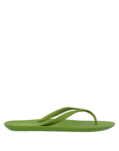 A.testoni Toe Strap Sandals In Light Green