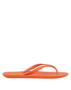 A.testoni Toe Strap Sandals In Orange