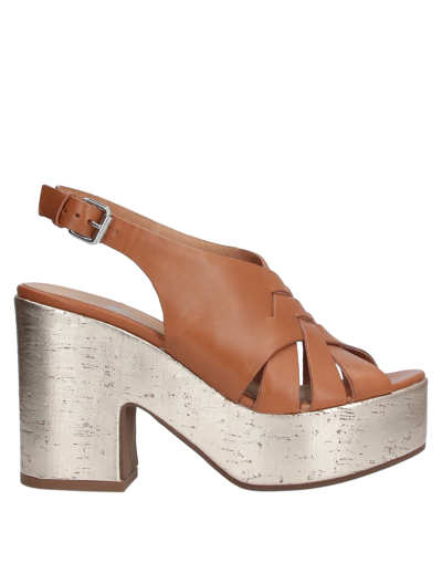 Janet Sport Sandals In Brown