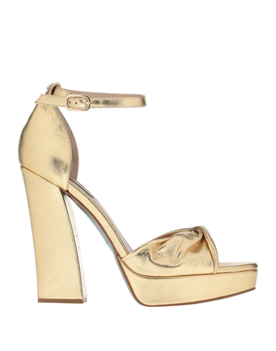 Patrizia Pepe Sandals In Gold