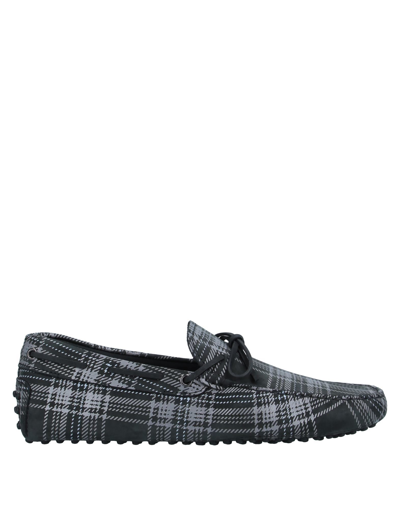 Tod's Loafers In Steel Grey