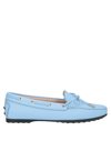 Tod's Loafers In Pastel Blue