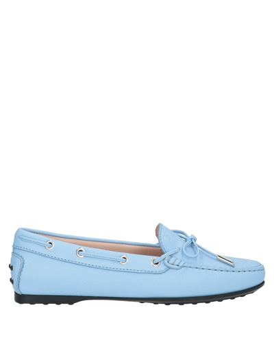 Tod's Loafers In Pastel Blue