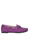 Tod's Loafers In Mauve