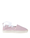 Thom Browne Removable Ankle Tie Espadrilles In White