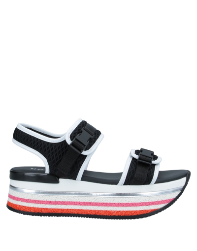 Hogan Sandals In Black