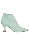 Ovye' By Cristina Lucchi Ankle Boots In Light Green