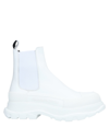 Alexander Mcqueen Ankle Boots In White