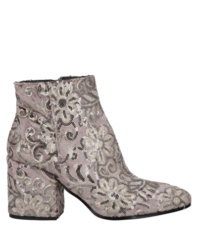 Juli Pascal Paris Ankle Boots In Grey