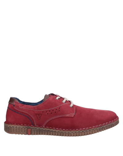 Valleverde Lace-up Shoes In Maroon