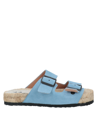 Manebi Manebí Woman Sandals Sky Blue Size 6 Soft Leather