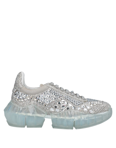 Jimmy Choo Sneakers In Silver