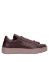 POMME D'OR POMME D'OR WOMAN SNEAKERS BURGUNDY SIZE 9 SOFT LEATHER,17063397FF 7