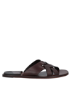 Officine Creative Italia Sandals In Dark Brown