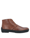 Tod's Ankle Boots In Brown