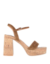 Bibi Lou Woman Mules & Clogs Camel Size 6 Leather In Beige
