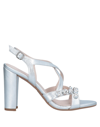 MARIAN MARIAN WOMAN SANDALS SILVER SIZE 7 SOFT LEATHER,17036546CL 9