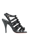 Santoni Sandals In Black