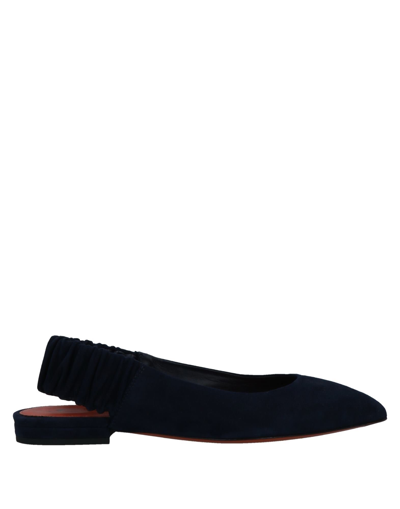 Santoni Ballet Flats In Blue