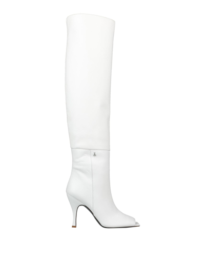 Patrizia Pepe Knee Boots In White