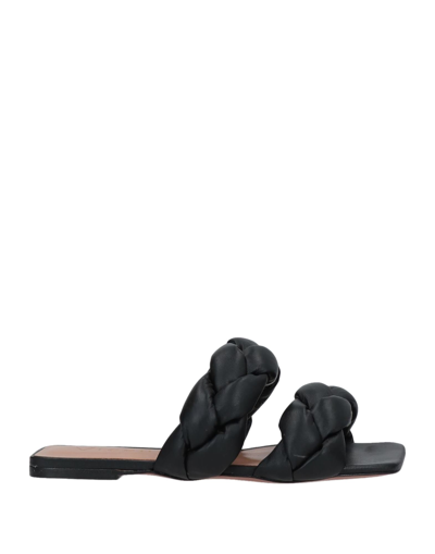 Vicenza ) Woman Sandals Black Size 6 Soft Leather