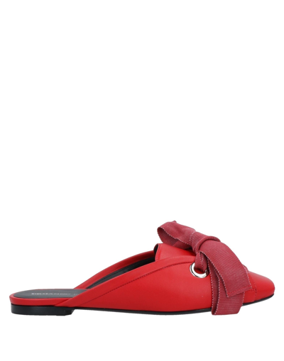 Ermanno Scervino Woman Mules & Clogs Red Size 6 Soft Leather