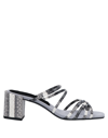 MARIAN MARIAN WOMAN SANDALS STEEL GREY SIZE 7 SOFT LEATHER,17027156FK 9