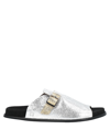 COLLECTION PRIVÈE COLLECTION PRIVĒE? WOMAN SANDALS SILVER SIZE 8 SOFT LEATHER,17126486KT 15