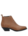 P.a.r.o.s.h Ankle Boots In Tan