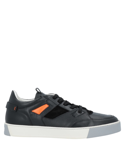 Santoni Sneakers In Black