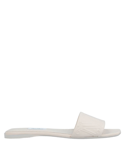 Max Mara Sandals In White