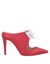 Formentini Woman Mules & Clogs Red Size 8 Soft Leather In Red
