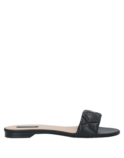 Patrizia Pepe Ultra Soft Nappa Leather Sandals - Atterley In Black