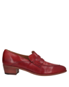 Pantanetti Loafers In Brick Red