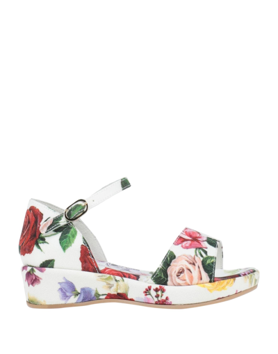 Dolce & Gabbana Babies' Sandals In White