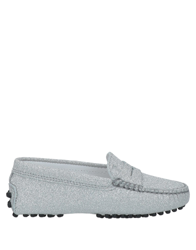 Tod's Kids' Loafers In Silver