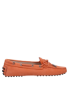 Tod's Loafers In Orange