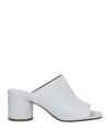 Maison Margiela 50mm Vegan Split-toe Mule Sandals In White