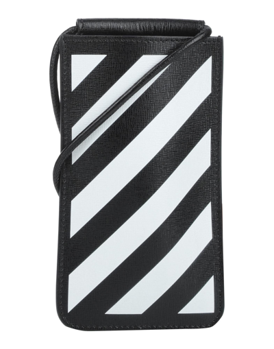 Off-white Man Cross-body Bag Black Size - Soft Leather