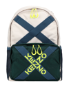 Kenzo Men's Multi-strap Logo Backpack In Deep Jade