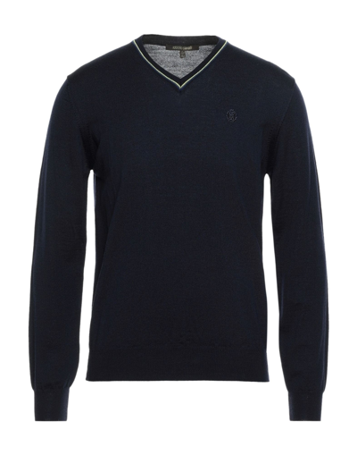 Roberto Cavalli Sweaters In Dark Blue