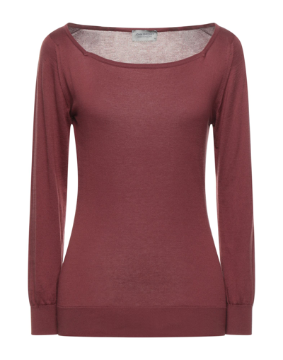 John Smedley Sweaters In Brick Red