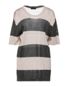 Roberto Collina Woman Sweater Blush Size M Viscose, Metallic Polyester In Pink