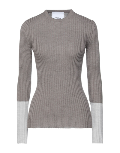 Erika Cavallini Sweaters In Dove Grey