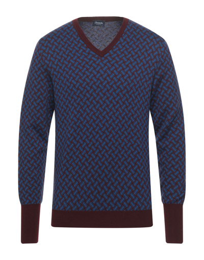 Drumohr Sweaters In Maroon