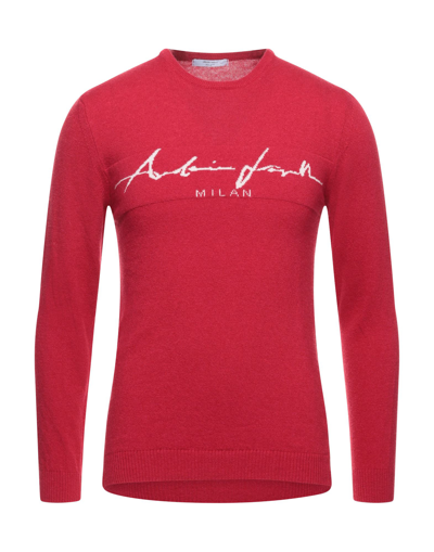Adriano Langella Sweaters In Red