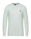 Lyle & Scott Sweaters In Light Green