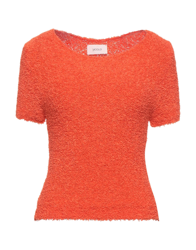 Vicolo Sweaters In Orange