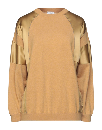 Brunello Cucinelli Sweaters In Camel